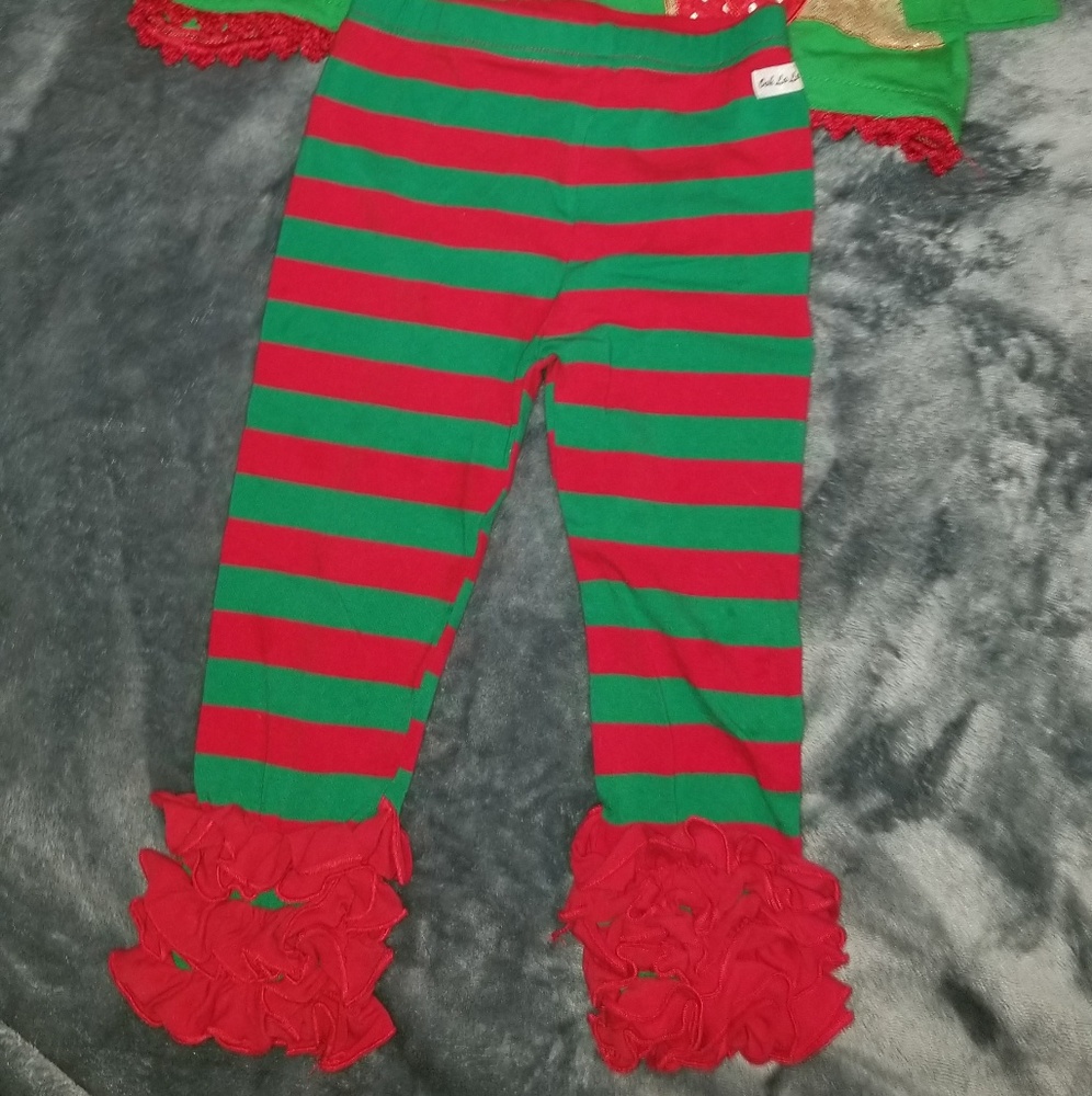 18 month 2 PC ruffled icing pants and tunic